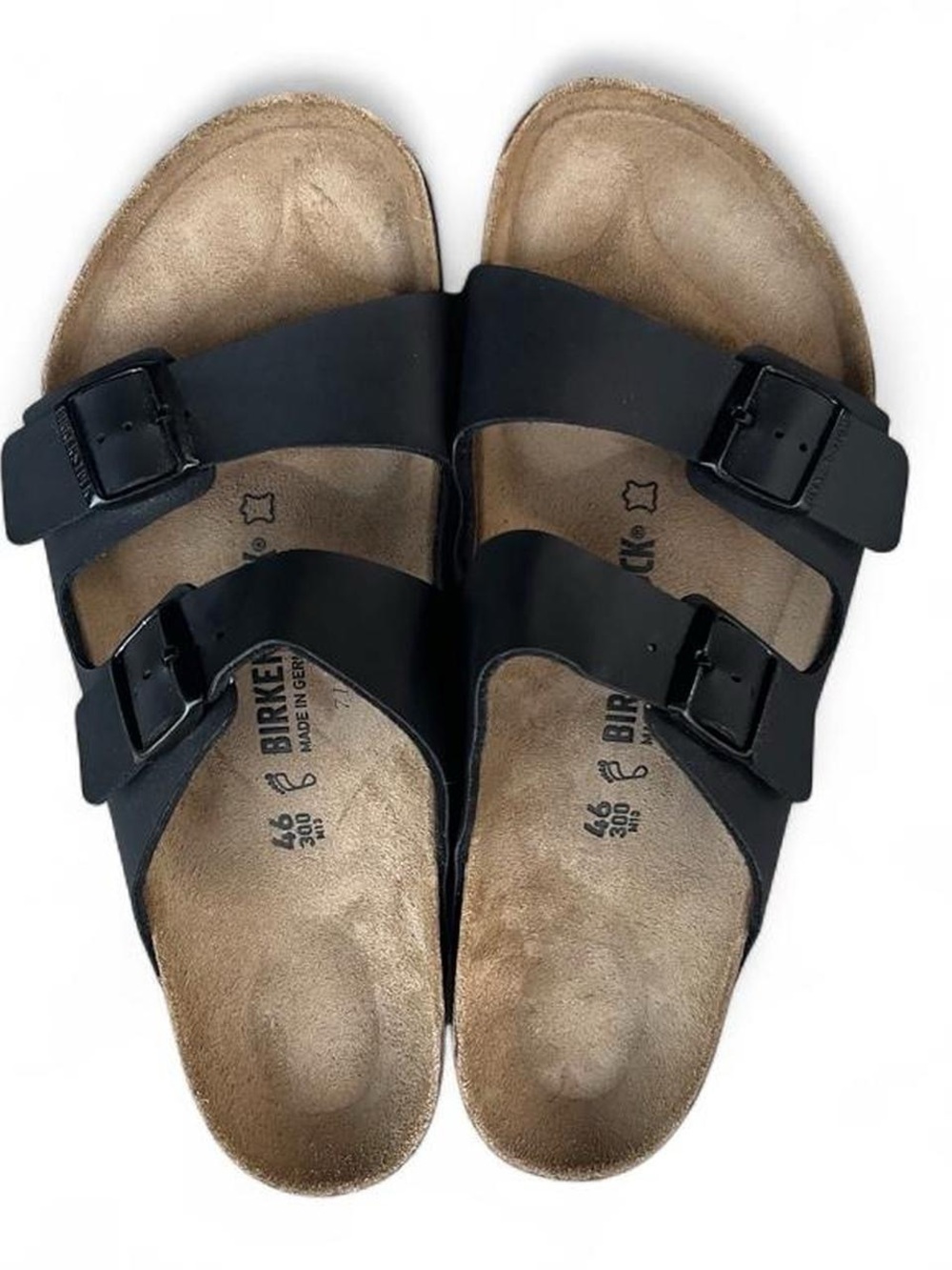 Birkenstock Arizona Black Birkibuc Sandals EU 46 US Men’s 13 Regular